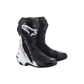 アルパインスターズ SUPERTECH R VENTED（12 BLACK WHITE） サイズ：39（25.0cm） 2220121 Alpinestars ライディングシューズ バイク