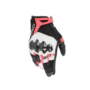 Alpinestars STELLA SMX-R GLOVE(1832 BLACK WHITE DIVA PINK) サイズ XS 3597222 アルパインスターズ ライディンググローブ バイク