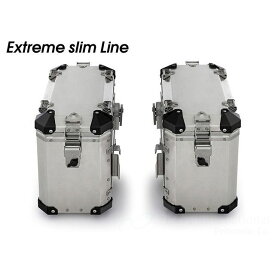 ワンダーリッヒ サイドケース「EXTREME slimLine」左右セット（ナチュラルアルミニウム） W13600-200 Wunderlich ツーリング用バッグ バイク Rシリーズ その他