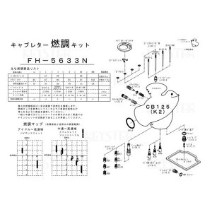 KEYSTER RLbg CB125iK2jpLu^[ I[o[z[ZbeBOp[cZbg FH-5633N L[X^[ Lu^[֘Ap[c oCN CB125