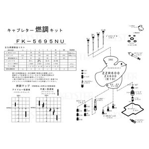 KEYSTER RLbg ZZR600/ZX600iE10j/CTChLu23pLu^[ I[o[z[ZbeBOp[cZbg FK-5695NU L[X^[ Lu^[֘Ap[c oCN ZZR600/ZX600