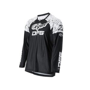 DFG ワークス ジャージ BPM トゥイーク(ブラック/ホワイト) サイズ L D3142 ディーエフジー モトクロス用品 バイク