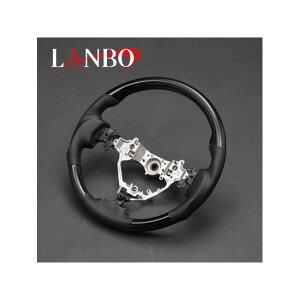 LANBO デザインステアリング ガングリップ 80ノア/VOXY/エスクァイア(ピアノブラック) LS175 LANBO 内装パーツ・用品 車 自動車