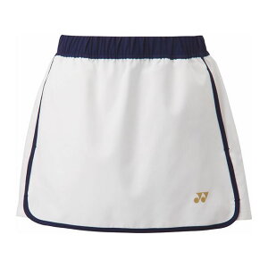 YONEX 26137 ウィメンズスカート(ホワイト) サイズ XO 26137 メーカー在庫あり ヨネックス アウトドア用ウェア キャンプ