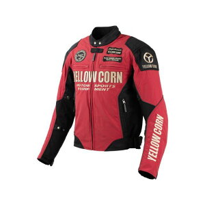 YeLLOW CORN 2024-2025秋冬モデル YB-4303 ジャケット(レッド) サイズ L YB-4303 イエローコーン ジャケット バイク