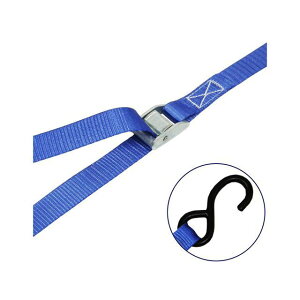FREAK 荷締めベルト青 S字フック250kg 幅25mm×長さ0.5+5m #75028 フリーク 輸送用品 バイク