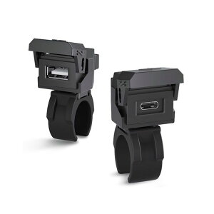 PLOT バイク用 USB電源 TYPE-A+C(タイプA+C)QC3.0/PD対応(ブラック) PTU003 メーカー在庫あり プロト 電子機器類 バイク