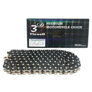 EK�`�F�[�� NX�����O�V�[�� ThreeD 525SPR GP/GP MLJ �J���[ �u���b�N���S�[���h �����N�� 122L JAN_4571291803008 ���[�J�[�݌ɂ��� �]���`�F�[�� �`�F�[���֘A�p�[�c 750�`1300cc