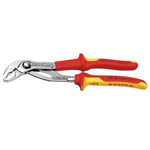 KNIPEX 8726-250SB Cobraコブラ 1000V 絶縁ウォーターポンププライヤー 250mm ・8726-250SB クニペックス ハンドツール バイク 車 自動車 自転車