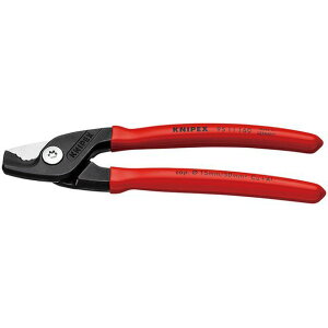 KNIPEX 9511-160SB StepCut�X�e�b�v�J�b�g �P�[�u���J�b�^�[ 160mm �v���X�e�B�b�N�R�[�e�B���O�n���h�� �p�b�N�� �E9511-160SB �N�j�y�b�N�X �n���h�c�[��