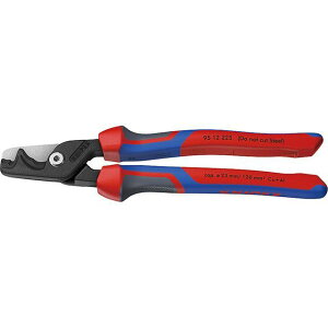 KNIPEX 95 12 225 StepCut�X�e�b�v�J�b�g XL �P�[�u���J�b�^�[ 225mm 3K�n���h�� �E95 12 225 ���[�J�[�݌ɂ��� �N�j�y�b�N�X �n���h�c�[��