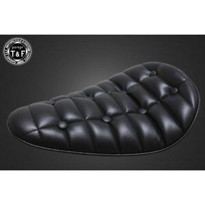 T&F BLソロシート クロコダイル(ブラック)/バックアップタイプ(ロング) ・608243 ガレージT&F シート関連パーツ バイク 汎用