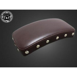 T&F スタッド付きアンティークピリオンシート/スムース(ブラウン) ・611216 ガレージT&F シート関連パーツ バイク