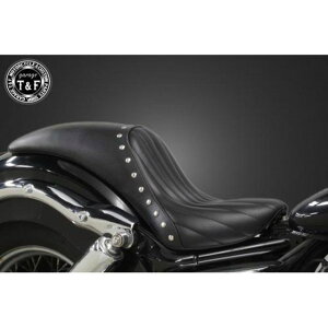 T&F シャドウ400 スタッド付きガンファイターシート(バーチカル) ・612243 ガレージT&F シート関連パーツ バイク シャドウ400
