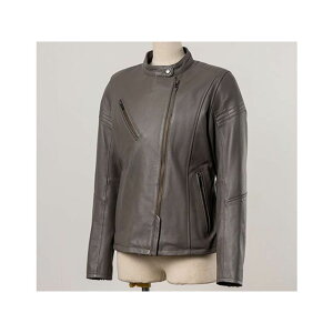 RossoStyleLab 2025春夏モデル ROL18 セミダブルレザージャケット(グレージュ) サイズ L+ ROL18 ロッソスタイルラボ ジャケット バイク