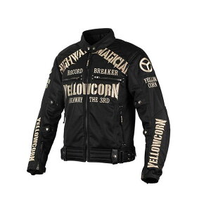 YeLLOW CORN 2025春夏モデル YB-5105 ジャケット(ブラック/アイボリー) サイズ L YB-5105 イエローコーン ジャケット バイク