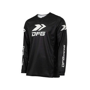 DFG 2025春夏モデル ソリッド ジャージ(ブラック/ホワイト) サイズ XS G5695 メーカー在庫あり ディーエフジー モトクロス用品 バイク