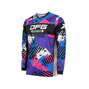 DFG 2025春夏モデル ソリッド ジャージ(パープル/ブルー/ピンク) サイズ XL G5734 メーカー在庫あり ディーエフジー モトクロス用品 バイク