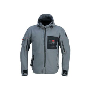 OVER RACING エアスルーソフトシェルパーカーFP OVER×ラフアンドロード(グレー) サイズ M ・95-99-56M オーバーレーシング ジャケット バイク