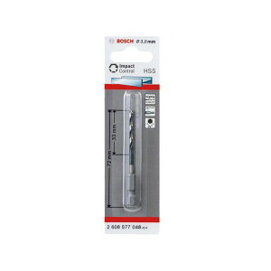 BOSCH 2608577048 インパクト用 HSS 六角軸 ツイストドリルビット 3.0mm 2608577048 ボッシュ 電動工具 バイク 車 自動車 自転車