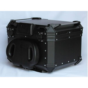 COOCASE リア アルミ トップケース Q5/55L アジャスタブルバックレスト標準装備(ブラック) CAB550B メーカー在庫あり クーケース ツーリング用ボックス バイク