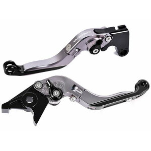 SPEEDRA アジャストレバー 可倒延長式(レバー本体:チタン) アジャスター ブラック エクステンション ブルー LVGG090TM-BKBE SPEEDRA レバー バイク CB750 HORNET