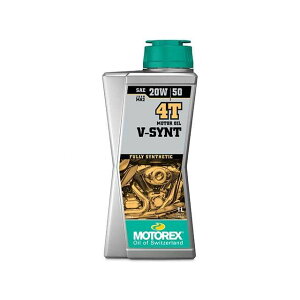 MOTOREX oCNp GWIC 4TCN V^GW 20W-50 w V-SYNT 4T 1L 49468 [J[݌ɂ gbNX GWIC oCN