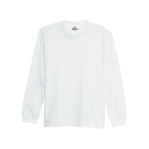 champion H5186 BEEFY LONG SLEEVE�i�z���C�g�j �T�C�Y XS H5186 ���[�J�[�݌ɂ��� �`�����s�I�� �A�E�g�h�A�p�E�F�A