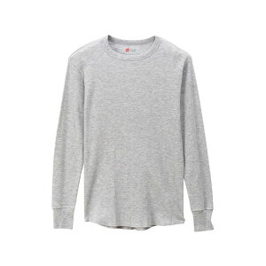 HANES HM4-Q501 CREW NECK LONG T-SHIRTiwU[O[j TCY M HM4-Q501 [J[݌ɂ wCY AEghApEFA
