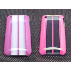 �y���[�J�[�����zSuperBike iPhone CASE COVER�i���[�V���O�X�g���C�v�j �J���[ �s���N2 �^�C�v 3G 68555-289336 �X�[�p�[�o�C�N �����E�P�[�X��