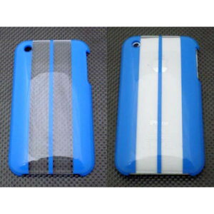 �y���[�J�[�����zSuperBike iPhone CASE COVER�i���[�V���O�X�g���C�v�j �J���[ �u���[2 �^�C�v 3G 68555-289340 �X�[�p�[�o�C�N �����E�P�[�X��