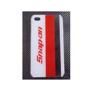 �y���[�J�[�����zSuperBike iPhone CASE COVER�i���[�V���O�X�g���C�v�j �J���[ Snap-on �^�C�v 4G/�z���C�g�{�f�B 68555-289363 �X�[�p�[�o�C�N �����E�P�[�X��