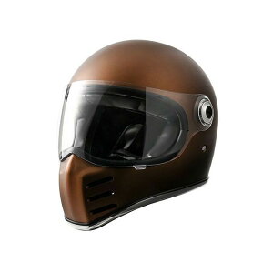 RIDEZ X HELMET バイク用フルフェイスヘルメット(マットブラウン/ソリッドエディション) サイズ L ライズ フルフェイスヘルメット バイク