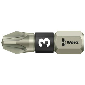 WERA 071022 �|�W�h���C�u�l�W�p �X�e�����X���h���C�o�[�r�b�g ����6.35mm �n��T�C�YPZ3 �S��25mm �E071022 ���[�J�[�݌ɂ��� ���F�� �n���h�c�[��