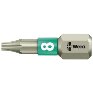 WERA 071030 �g���N�X�l�W�p �X�e�����X���h���C�o�[�r�b�g ����6.35mm �n��T�C�YTX8 �S��25mm �E071030 ���[�J�[�݌ɂ��� ���F�� �n���h�c�[��