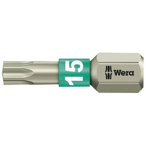 WERA 071033 �g���N�X�l�W�p �X�e�����X���h���C�o�[�r�b�g ����6.35mm �n��T�C�YTX15 �S��25mm �E071033 ���F�� �n���h�c�[��