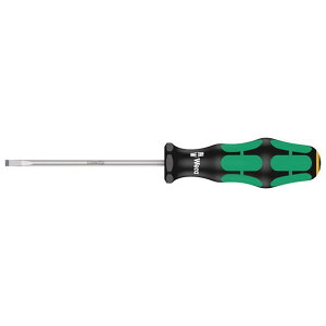 WERA 100043 Kraftform Plus�n���h�� ���[�U�[�`�b�v�}�C�i�X�h���C�o�[ �׎��^�C�v ��[�T�C�Y0.8×4.0mm ����100mm �E100043 ���[�J�[�݌ɂ��� ���F�� �n���h�c�[��