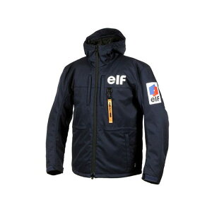 elf riding wear 2025-2026秋冬モデル EJ-W122 クラシックロゴジャケット(ネイビー) サイズ 3L EJ-W122 メーカー在庫あり エルフ ライディングウェア ジャケット バイク