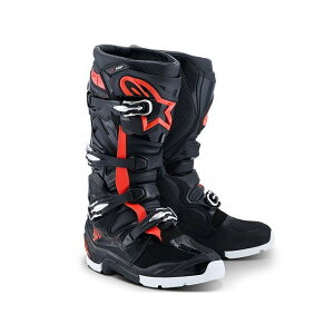 Alpinestars TECH7 ブーツ エンデューロ ドライスター(ブラック/レッドフロー/ホワイト) サイズ 9(27.5cm) D8843 アルパインスターズ オフロードブーツ バイク