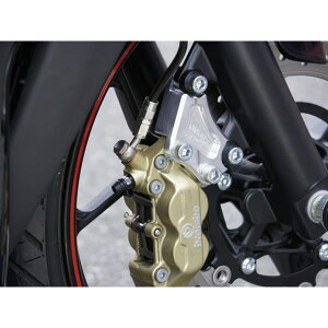 OVER RACING フロントキャリパーサポート ブレンボ4P用 カラー シルバー ・83-35-11 オーバーレーシング キャリパー バイク MT-25 YZF-R25