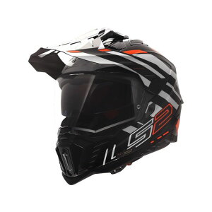 LS2 HELMETS LS2 EXPLORER PLUS F�i�u���b�N �I�����W�j �T�C�Y XL 467017152XL ���[�J�[�݌ɂ��� �G���G�X�c�[�w�����b�g �t���t�F�C�X�w�����b�g