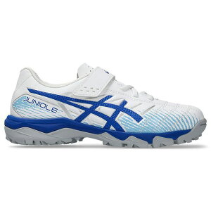 ASICS 1104A056 JUNIOLE 7 TF�iWHITE/ASICS BLUE�j �T�C�Y 21.0cm 1104A056 �A�V�b�N�X �V���[�Y��