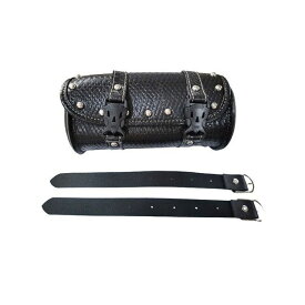 【メーカー直送】EnergyPrice バイク用 クロコダイルレザースタイルツールバッグ（ブラック） エナジープライス ツーリング用バッグ 汎用