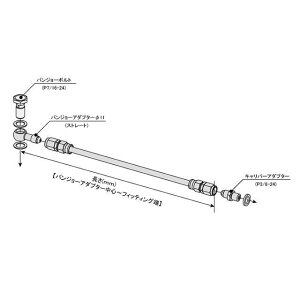 SWAGE-LINE �z�[�X�L�b�g �X�e�����X�u���b�N/�u���b�N �n�[���[�p 11�p�C�[CAD �z�[�X�� 850mm BTHB850 ���[�J�[�݌ɂ��� �X�E�F�b�W���C�� �u���[�L�z�[�X�E�P�[�u���� �ėp