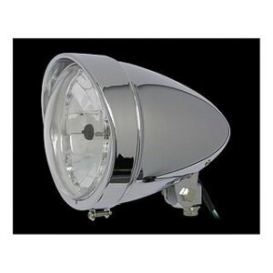 Neofactory 5-3/4in バイザーバレットヘッドライト H4 カラー クローム ・008333 メーカー在庫あり ネオファクトリー ヘッドライト・バルブ バイク 汎用