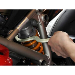 AELLA リアサスペンション フックレンチ(ハードアルマイト) AE-76999 HA メーカー在庫あり アエラ ハンドツール バイク 車 自動車 自転車
