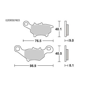 SBS u[Lpbh E206 Xg[giZ~bNj 777-0206000 [J[݌ɂ GXr[GX u[Lpbh oCN BWfS50 AXIS100