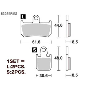 SBS u[Lpbh 839HS Xg[gGNZiV^[j 777-0839020 [J[݌ɂ GXr[GX u[Lpbh oCN MT-01 V-MAX1700