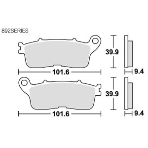 SBS u[Lpbh 892LS Xg[gGNZiV^[j 777-0892030 GXr[GX u[Lpbh VFR1200F DCT VFR1200X DCT
