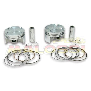 MALOSSI forged PAIR of PISTONS ��66 pin ��15 rect./oil rings 3-for Original cylinder 34 13706 �}���b�V �s�X�g�� TMAX